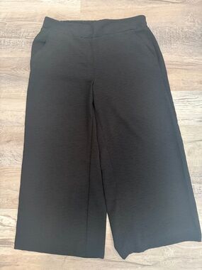 Nine West Black Wide-Leg Pull-On Pants